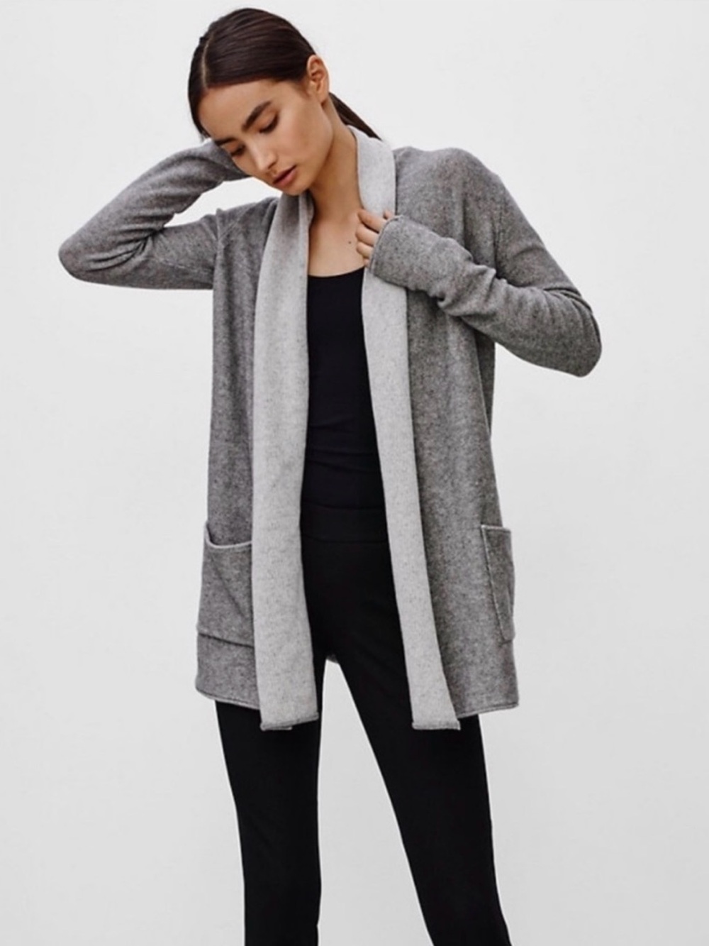 Babaton Beekman Cardigan Dark Gray